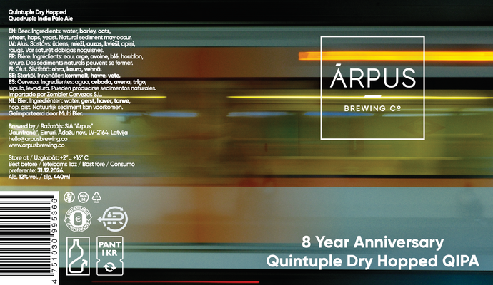 8 Year Anniversary Quintuple Dry Hopped QIPA