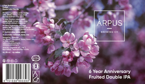 6 Year Anniversary Fruited Double IPA