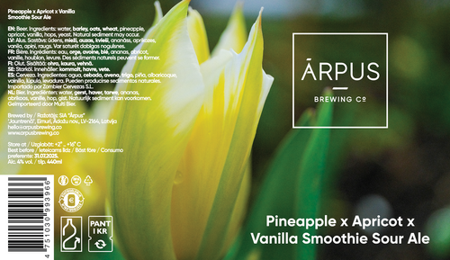 Ārpus Pineapple x Apricot x Vanilla Smoothie Sour Ale - Ārpus Brewing