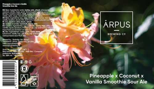 Ārpus Pineapple x Coconut x Vanilla Smoothie Sour Ale - Ārpus Brewing