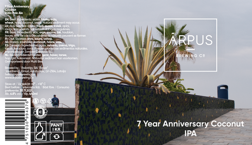 Ārpus 7 Year Anniversary Coconut IPA - Ārpus Brewing