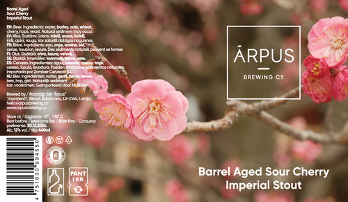 Ārpus Barrel Aged Sour Cherry Imperial Stout - Ārpus Brewing