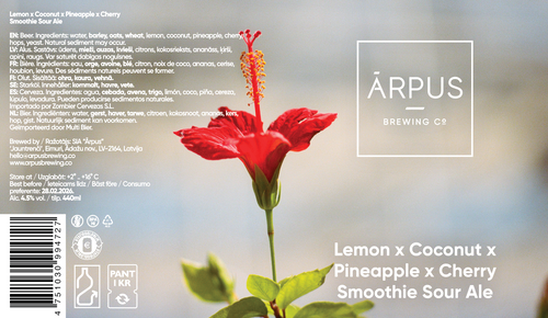 Lemon X Coconut X Pineapple X Cherry Smoothie Sour Ale