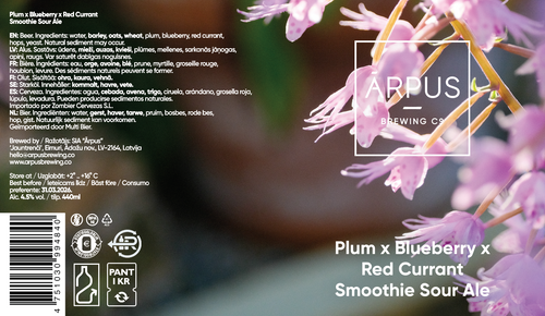 Plum x Blueberry x Red Currant Smoothie Sour Ale