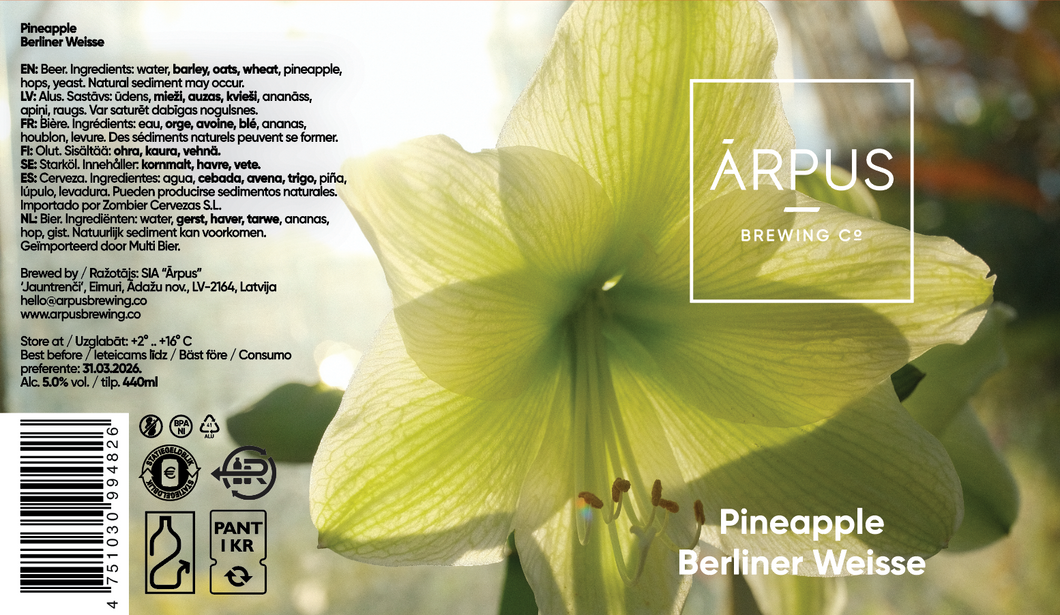 Pineapple Berliner Weisse