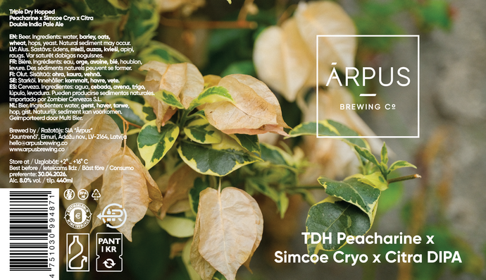 TDH Peacharine x Symcoe Cryo x Citra DIPA