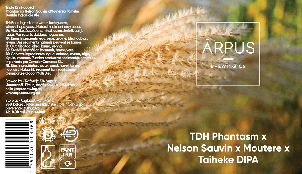 TDH Phantasm x Nelson Sauvin x Moutere x Taiheke DIPA