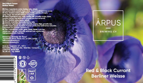 Red & Black Currant Berliner Weisse