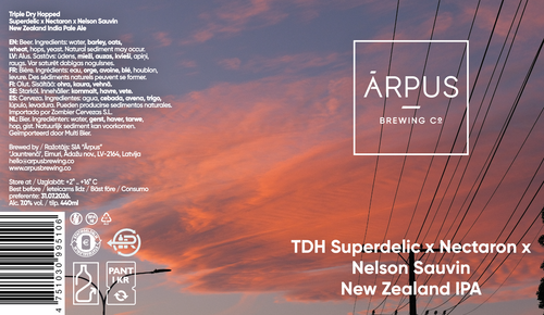 TDH Superdelic x Nectaron x Nelson Sauvin New Zealand IPA
