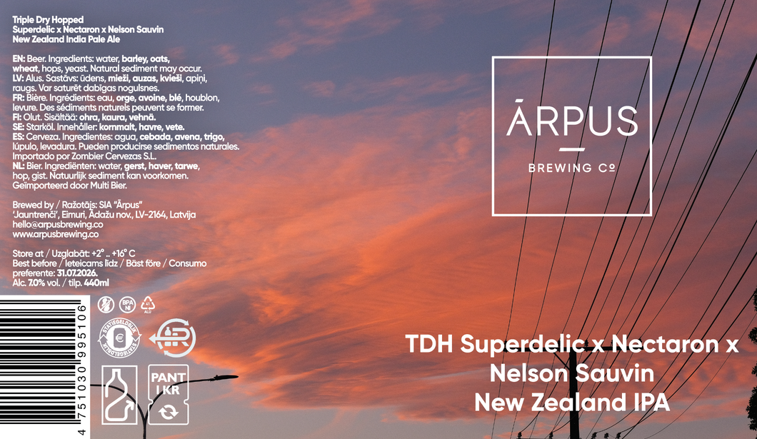 TDH Superdelic x Nectaron x Nelson Sauvin New Zealand IPA