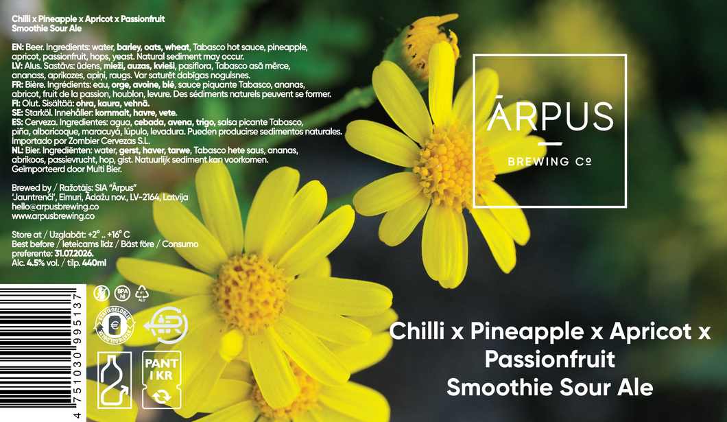 Chilli x Pineapple x Apricot x Passionfruit Smoothie Sour Ale