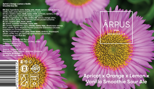 Apricot x Orange x Lemon x Vanilla Smoothie Sour Ale