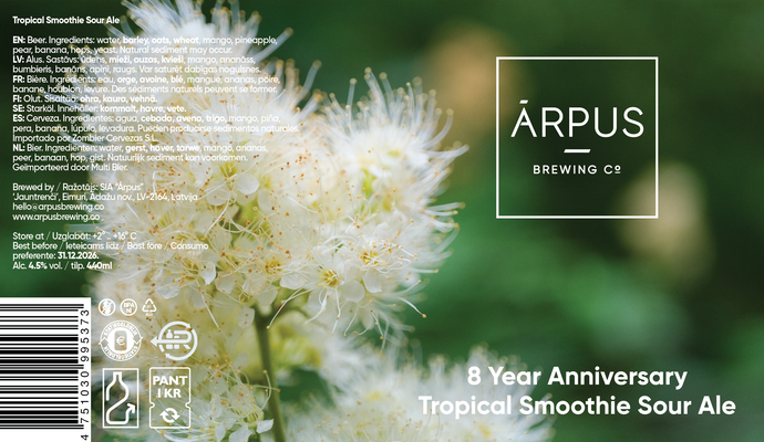 8 Year Anniversary Tropical Smoothie Sour Ale