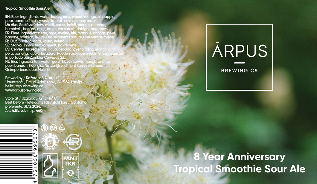 8 Year Anniversary Tropical Smoothie Sour Ale
